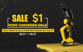 $1 Mini Chainsaw Sale: Win a 6-Inch Brushed Chainsaw for Just $1