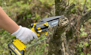 hand-held chainsaw