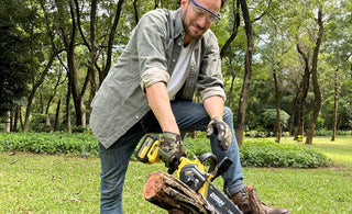 Can a battery-powered chainsaw cut down a tree?