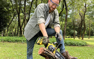 Can a battery-powered chainsaw cut down a tree?