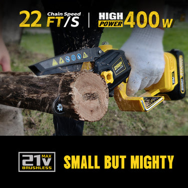 Imoumlive Brushless 4 Inch Mini Electric Chainsaw - Imoum